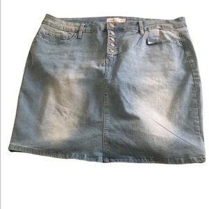 Royalty For Me Blue Denim Skirt!